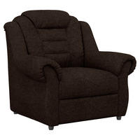 SESSEL in Chenille Braun  - Schwarz/Braun, Konventionell, Kunststoff/Textil (104/102/101cm) - Livetastic