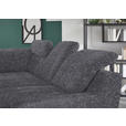 ECKSOFA in Chenille Anthrazit  - Anthrazit/Schwarz, KONVENTIONELL, Textil/Metall (200/281cm) - Carryhome