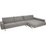 WOHNLANDSCHAFT - Beige/Braun, Design, Textil (361/198cm) - Rolf Benz