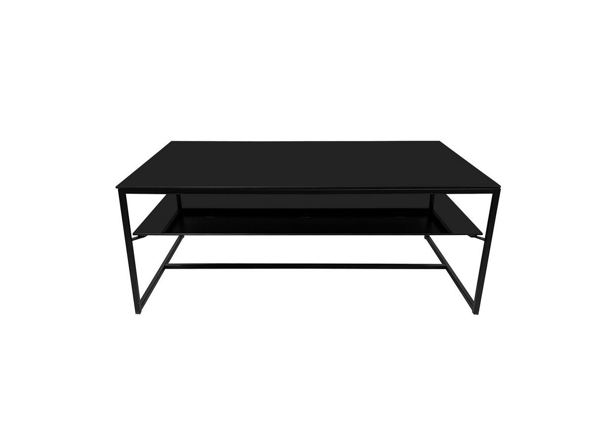 KONFERENČNÍ STOLEK, černá, kov, sklo, 110/43/60 cm - černá, Design, kov/sklo (110/43/60cm) - Stylife