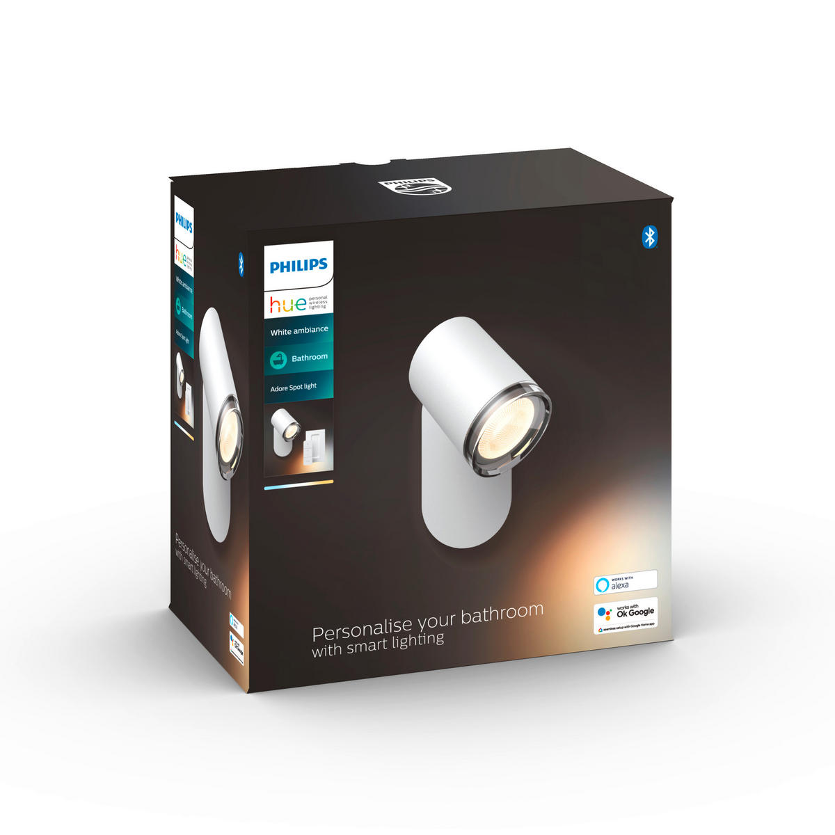 LED-SPOTKOPF 7,1/13,55/12,05 cm   - Weiß, Design, Metall (7,1/13,55/12,05cm) - Philips