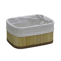 REGALKORB 20/15/10 cm  - Beige/Hellgelb, Basics, Holz/Textil (20/15/10cm) - Landscape