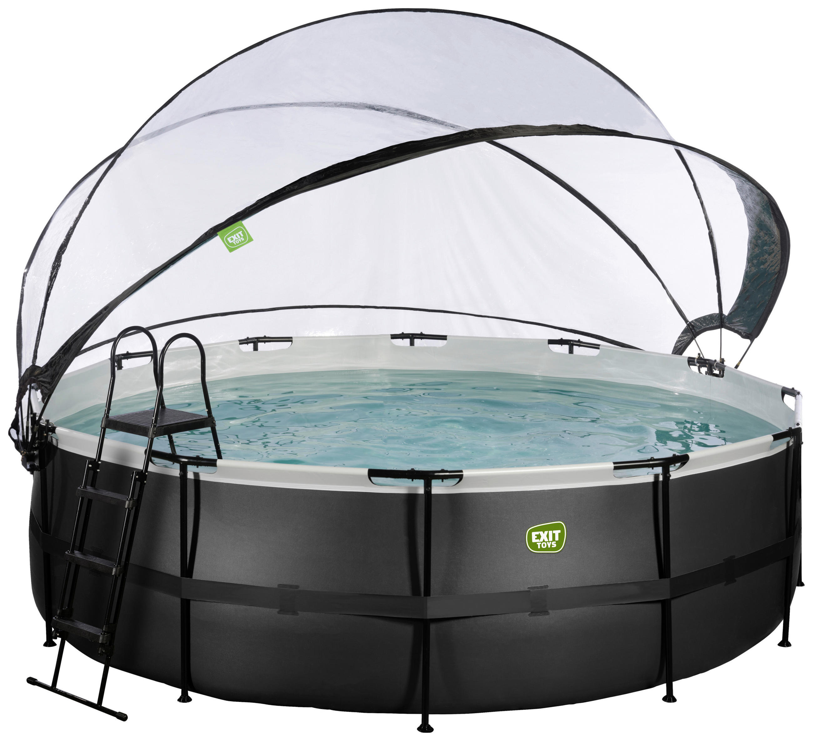 POOL 450/122 cm  - Anthrazit, Konventionell, Kunststoff/Metall (450/122cm) - EXIT Toys