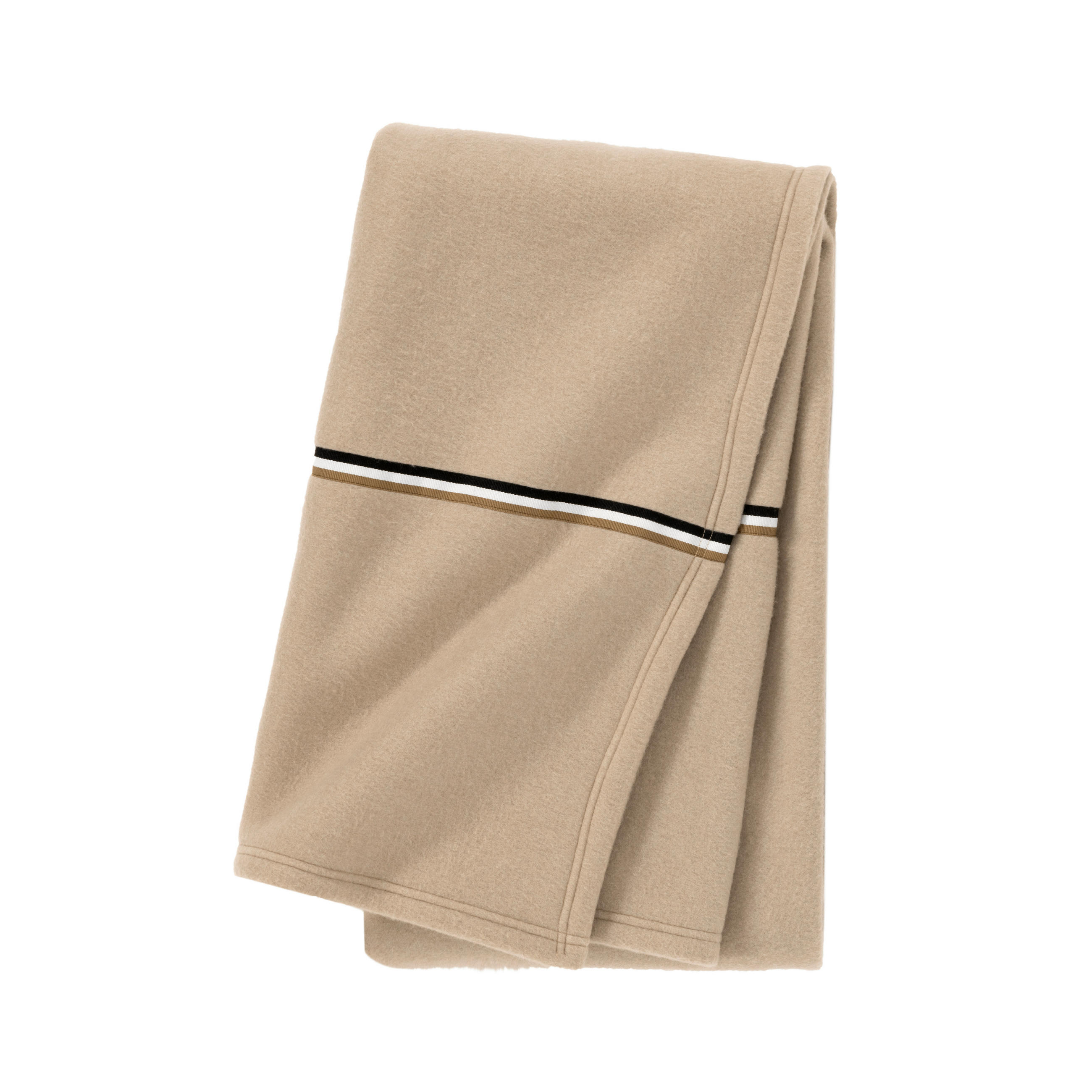 PLAID 130/170 cm  - Hellbraun, Design, Textil (130/170cm) - Hugo Boss