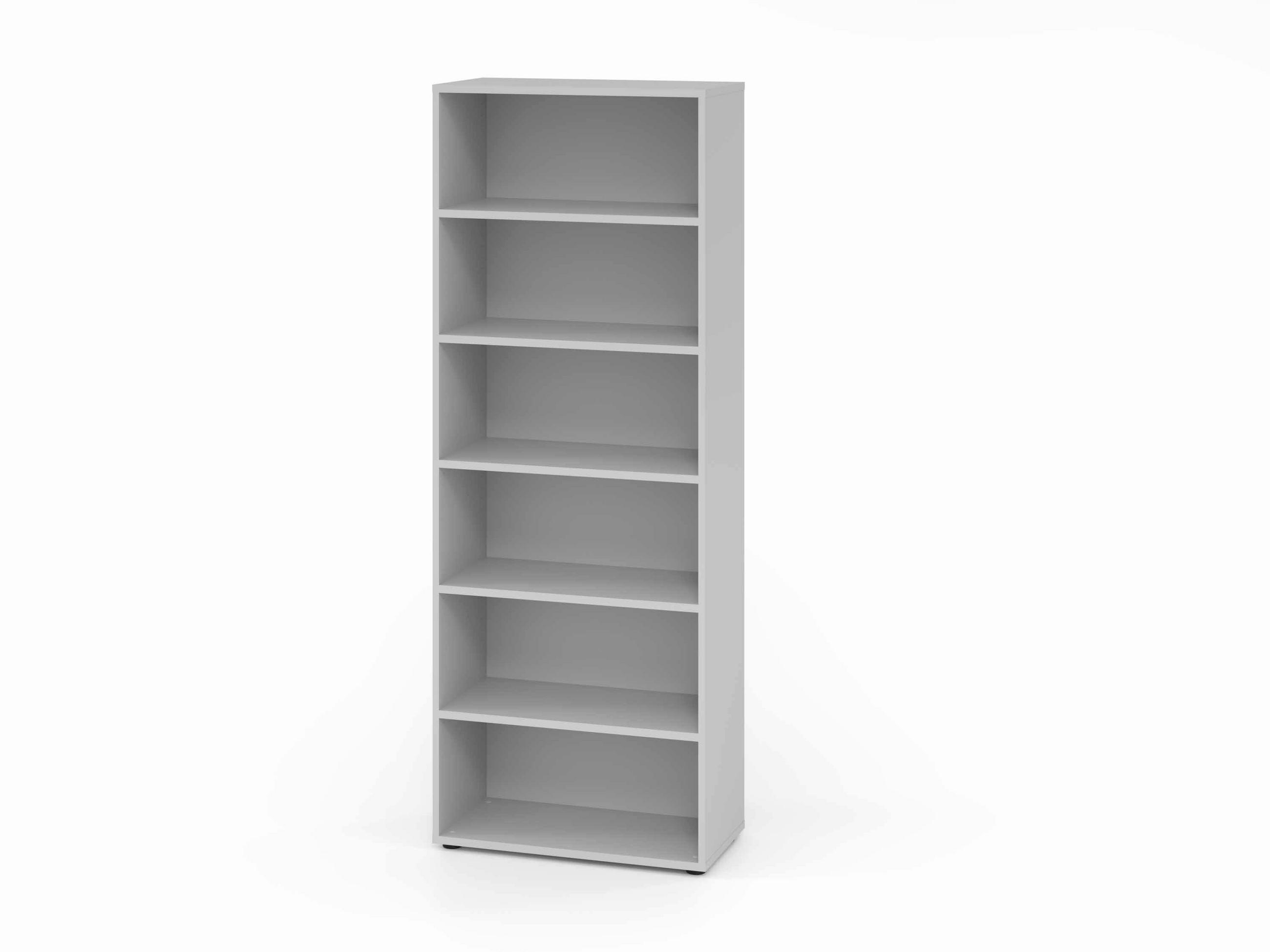AKTENREGAL Grau  - Grau, Basics, Holzwerkstoff (80/215,6/40cm) - Venda