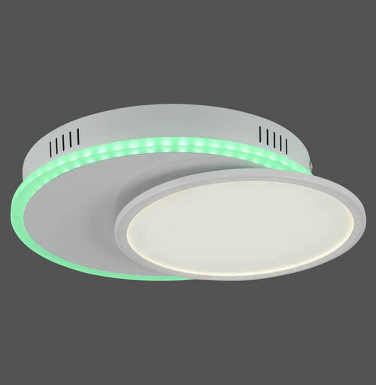 LED-Deckenleuchte 45/33/7,5 cm   - Weiß, Design, Kunststoff/Metall (45/33/7,5cm)