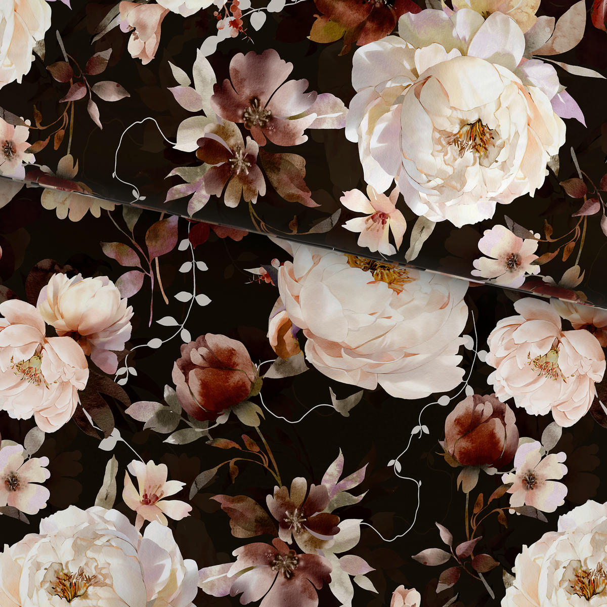 BETTWÄSCHE 2-teilig TANJA Satin 140/200 cm  - Multicolor, Design, Textil (140/200cm) - Novel