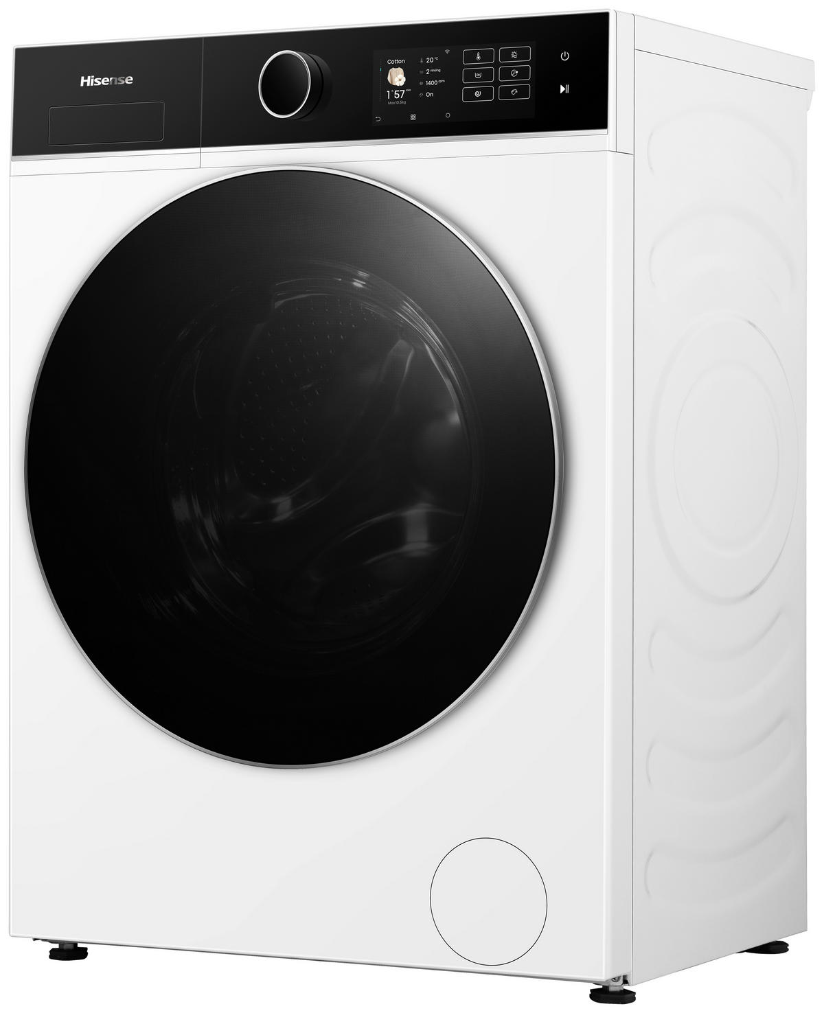 WASCHTROCKNER WD5I1045BWQ  - Schwarz/Weiß, Basics, Glas/Kunststoff (59,5/84,5/55cm) - Hisense