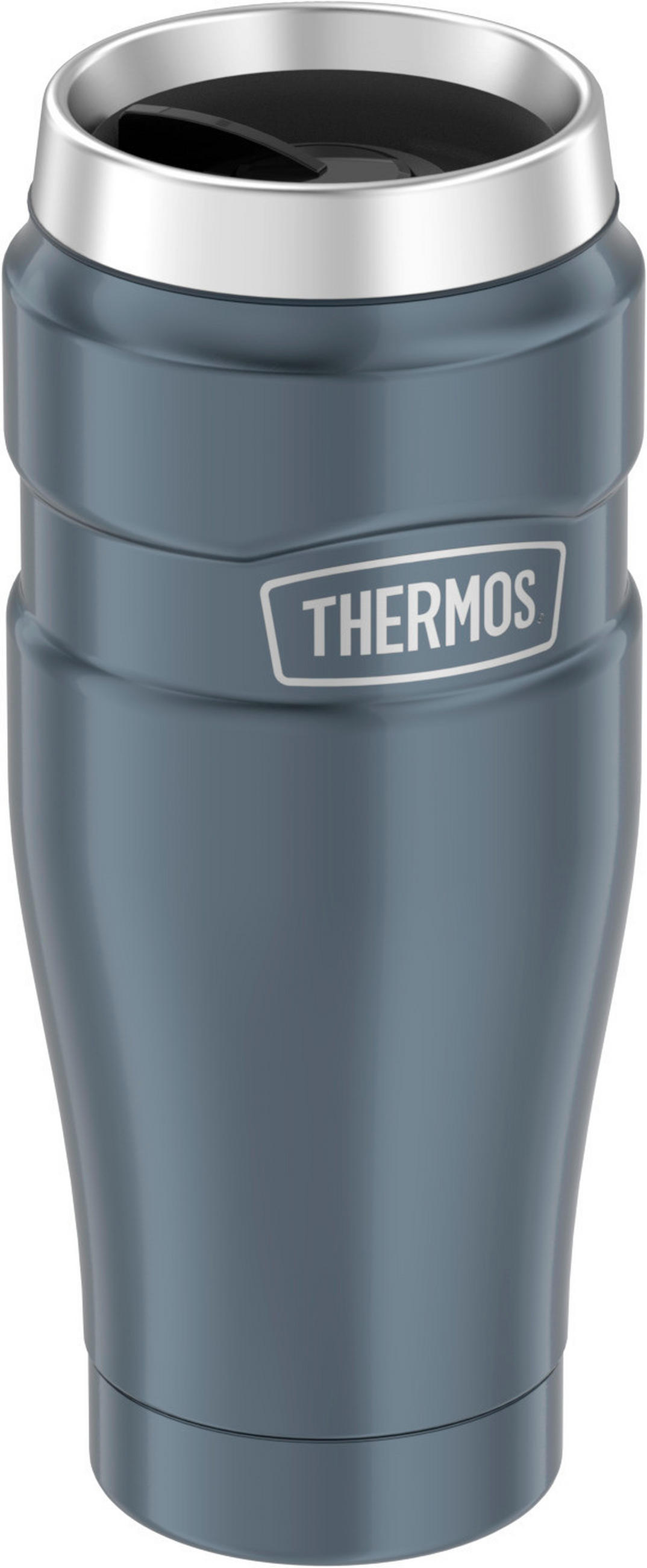 THERMOBECHER Stainless King 0,47 L  - Dunkelgrau, Metall (0.47l) - Thermos
