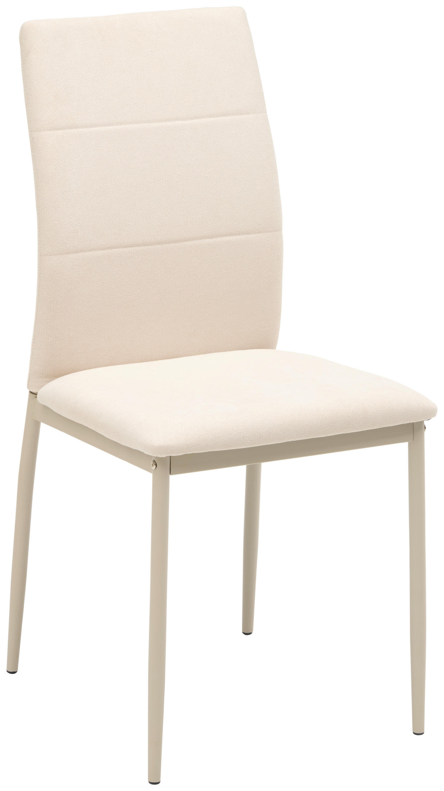 STUHL Mikrofaser Champagner, Beige  - Champagner/Beige, KONVENTIONELL, Textil/Metall (43/93/54cm) - MID.YOU