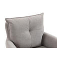 BARHOCKER Cord Taupe Eisen Sitzfläche 360° drehbar, Stoffauswahl, inklusive Armlehnen  - Taupe/Schwarz, Design, Textil/Metall (54/98-120/58cm) - Novel