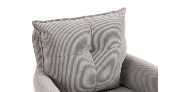 BARHOCKER Cord Taupe Eisen Sitzfläche 360° drehbar, Stoffauswahl, inklusive Armlehnen  - Taupe/Schwarz, Design, Textil/Metall (54/98-120/58cm) - Novel