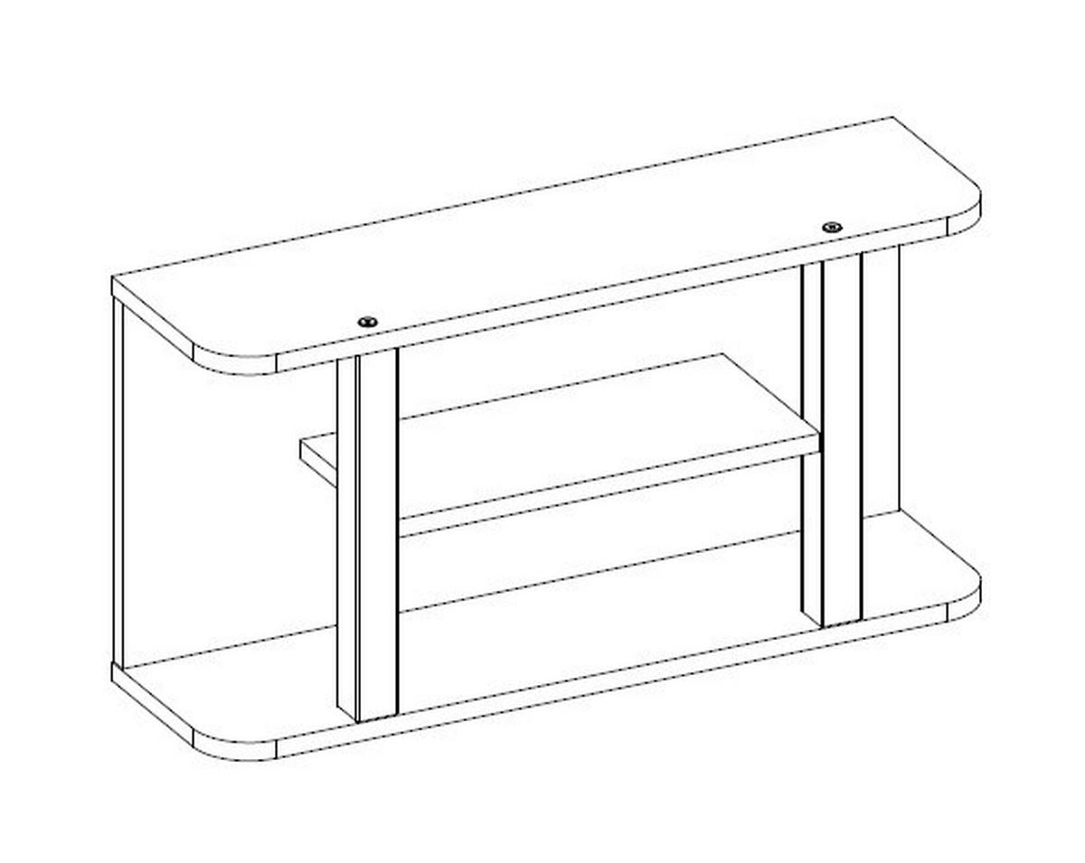 WANDBOARD Grau, Weiß, Wildeiche  - Wildeiche/Weiß, Basics, Holz (90/45/25cm) - Jimmylee