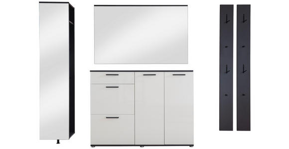 GARDEROBE 5-teilig in 250/200/38 cm - Anthrazit/Weiß, KONVENTIONELL, Holzwerkstoff (250/200/38cm) - Moderano
