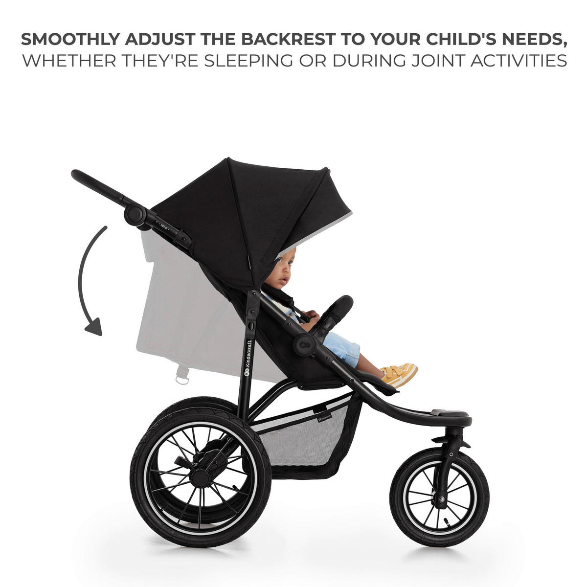 JOGGER Helsi  - Schwarz, Basics, Metall (61.5/71-113/126cm) - Kinderkraft