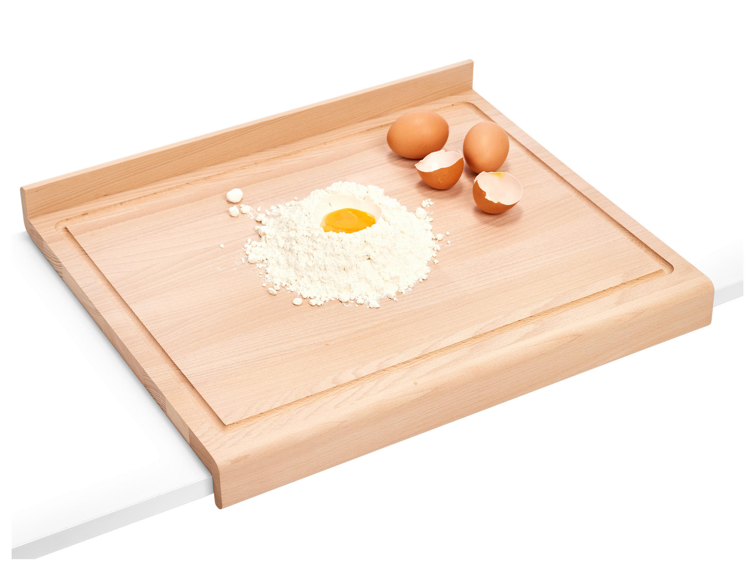 SCHNEIDEBRETT Holz Buche  - Naturfarben, Basics, Holz (48/41/1cm) - Zeller Present