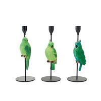 KERZENHALTER - Blau/Grün, Basics, Naturmaterialien/Stein (10/10/32cm)