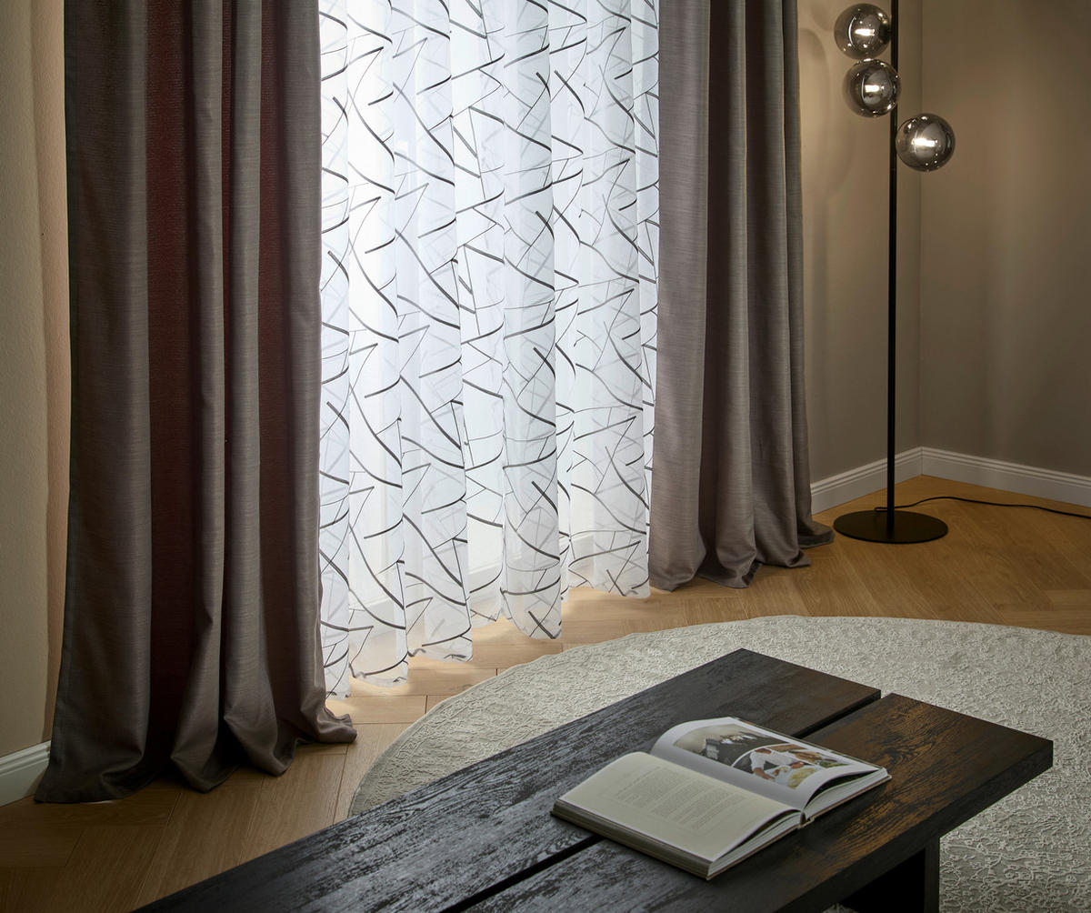 FERTIGVORHANG  blickdicht  140/245 cm   - Grau, Basics, Textil (140/245cm) - Esposa