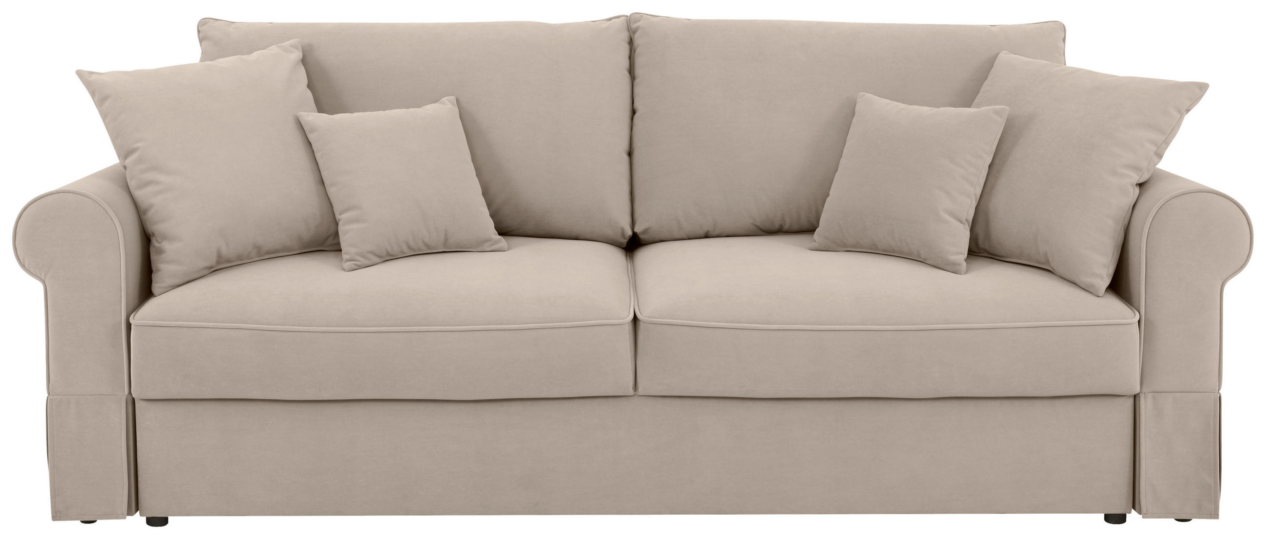 MID.YOU SCHLAFSOFA Velours Beige jetzt nur online ➤ XXXLutz.de