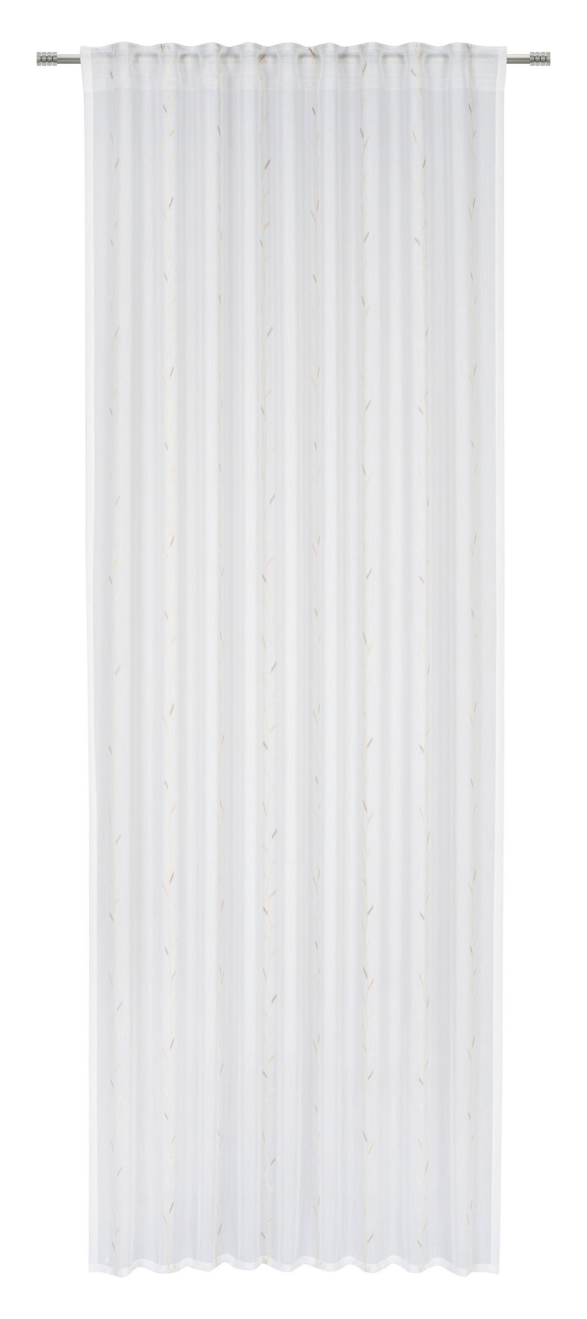 KONČANA ZAVESA  pol prosojno  140/280 cm   - bela/bež, Basics, tekstil (140/280cm) - Esposa