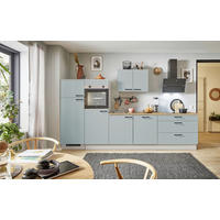 KÜCHENBLOCK PN 105 310 cm  in Eichefarben, Hellgrün, Kaschmir  - Kaschmir/Eichefarben, Design, Holzwerkstoff/Metall (310cm) - Pino