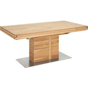 ESSTISCH in Holz, Metall 180(260)/95/76 cm - Eichefarben, Design, Holz/Metall (180(260)/95/76cm) - Cassando