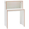SCHREIBTISCH 76/50/110 cm  in Buchefarben, Weiß  - Buchefarben/Weiß, MODERN, Holzwerkstoff (76/50/110cm) - Tojo