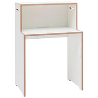 SCHREIBTISCH 76/50/110 cm  in Buchefarben, Weiß  - Buchefarben/Weiß, MODERN, Holzwerkstoff (76/50/110cm) - Tojo