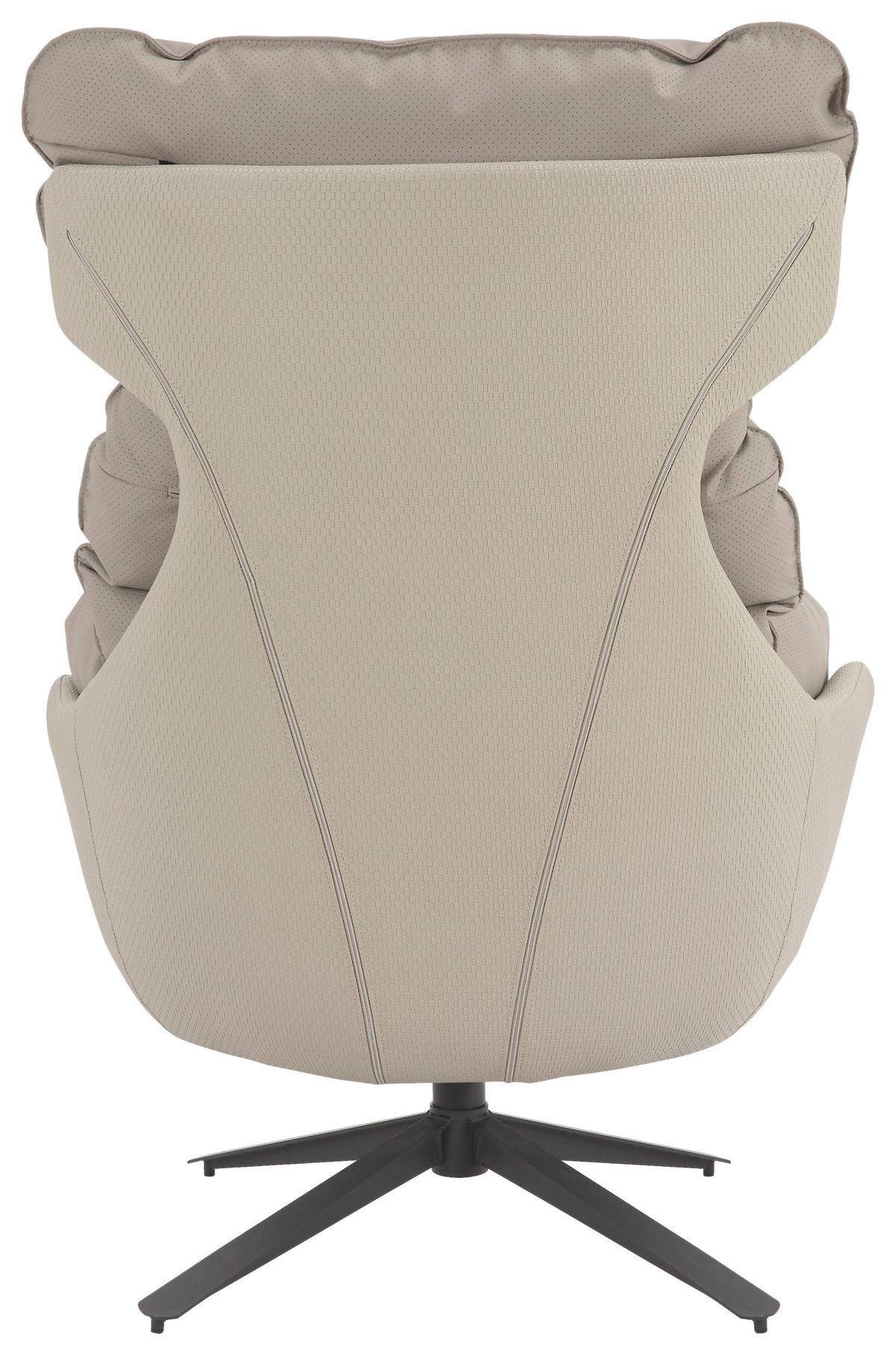 RELAXSESSEL Lederlook    - Taupe, MODERN, Textil (81/109/95cm) - MID.YOU