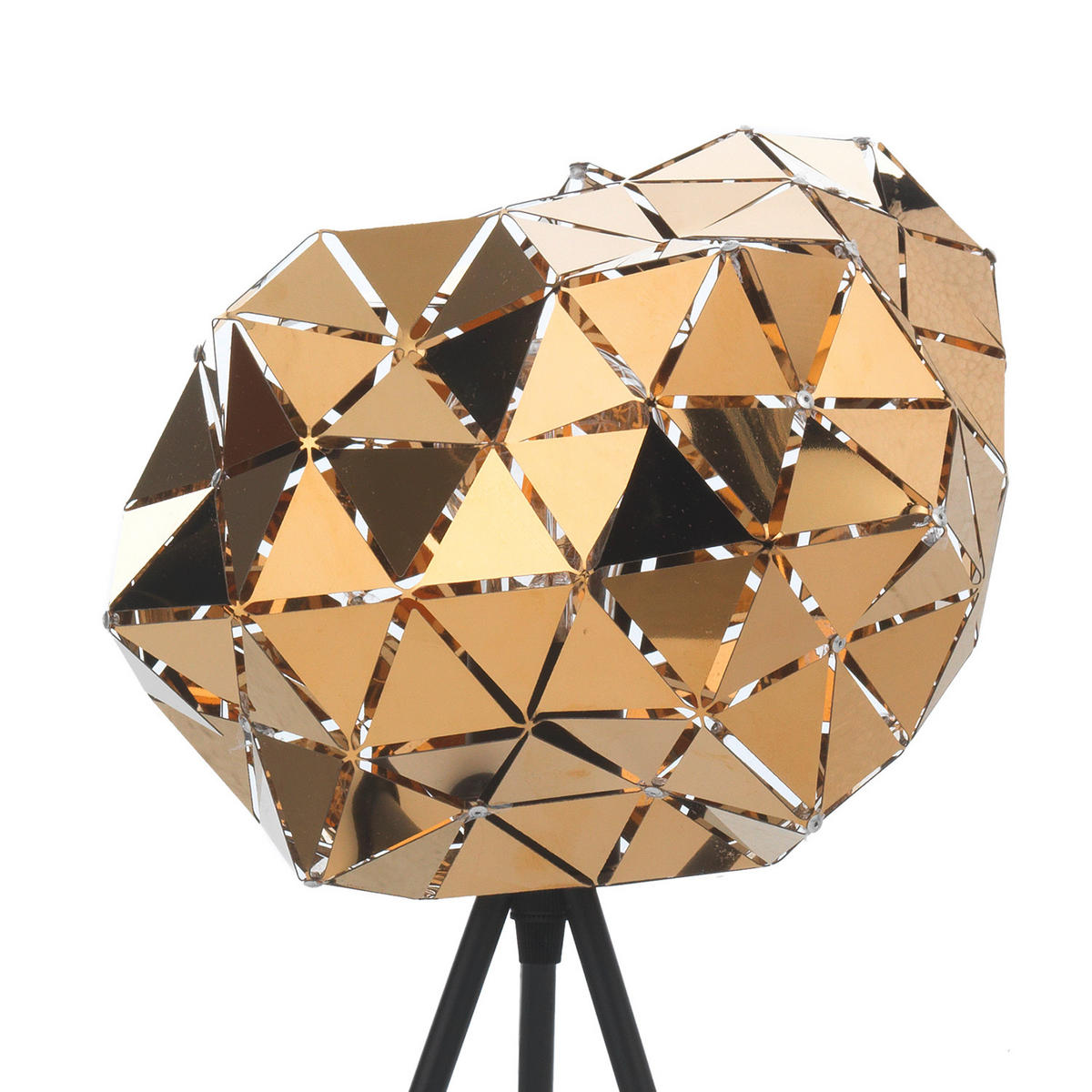 TISCHLEUCHTE ANDROMEDA 25/25/40 cm   - Goldfarben/Schwarz, Design, Kunststoff/Metall (25/25/40cm)