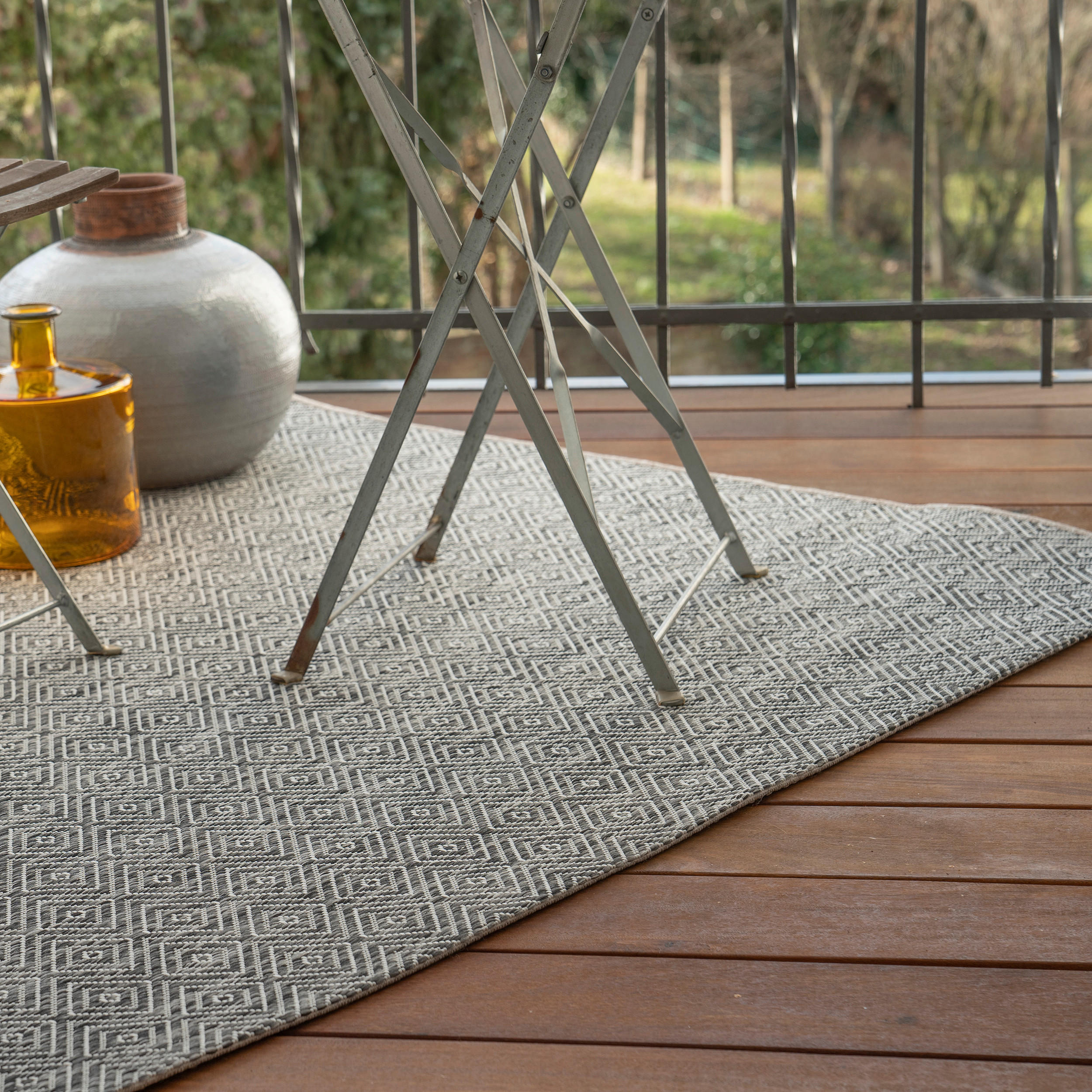 FLACHWEBETEPPICH 200/290 cm My Nordic  - Grau, Design, Textil (200/290cm)
