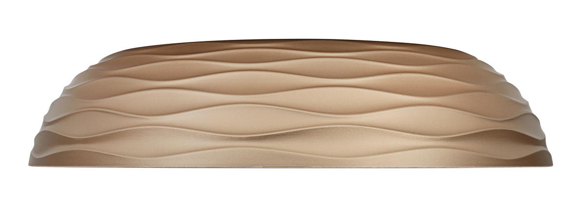 DECKENLEUCHTE 48/10 cm  - Champagner/Weiß, Trend, Kunststoff/Metall (48/10cm) - Collett's Monde