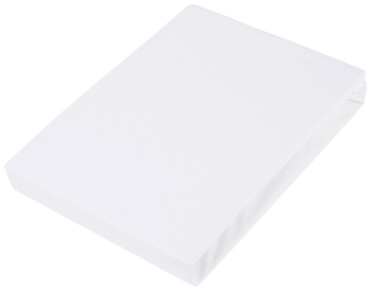 CEARșAF CU ELASTIC BOXSPRING 90-100/190-220 cm  - alb, Basics, textil (90-100/190-220cm) - Novel