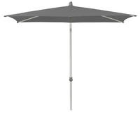 SONNENSCHIRM 250x200 cm Grau  - Silberfarben/Alufarben, KONVENTIONELL, Textil/Metall (250/200cm) - Glatz