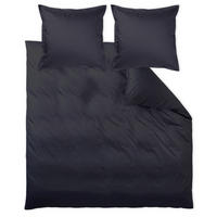 POSTELJNINA Livorno 200/200 cm damast črna  - črna, Konvencionalno, tekstil (200/200cm) - Curt Bauer