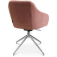 ARMLEHNSTUHL  in Aluminium Flachgewebe  - Alufarben/Rosa, Design, Textil/Metall (58/81,5-84,5/60cm) - Johann Jakob