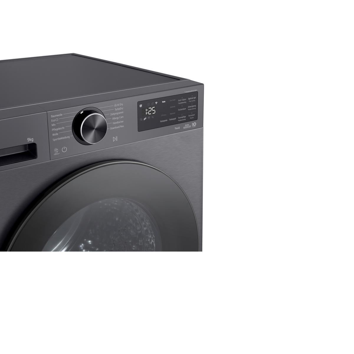 WÄRMEPUMPENTROCKNER RT90X7B  - Schwarz, Basics, Metall (60/85/66cm) - LG