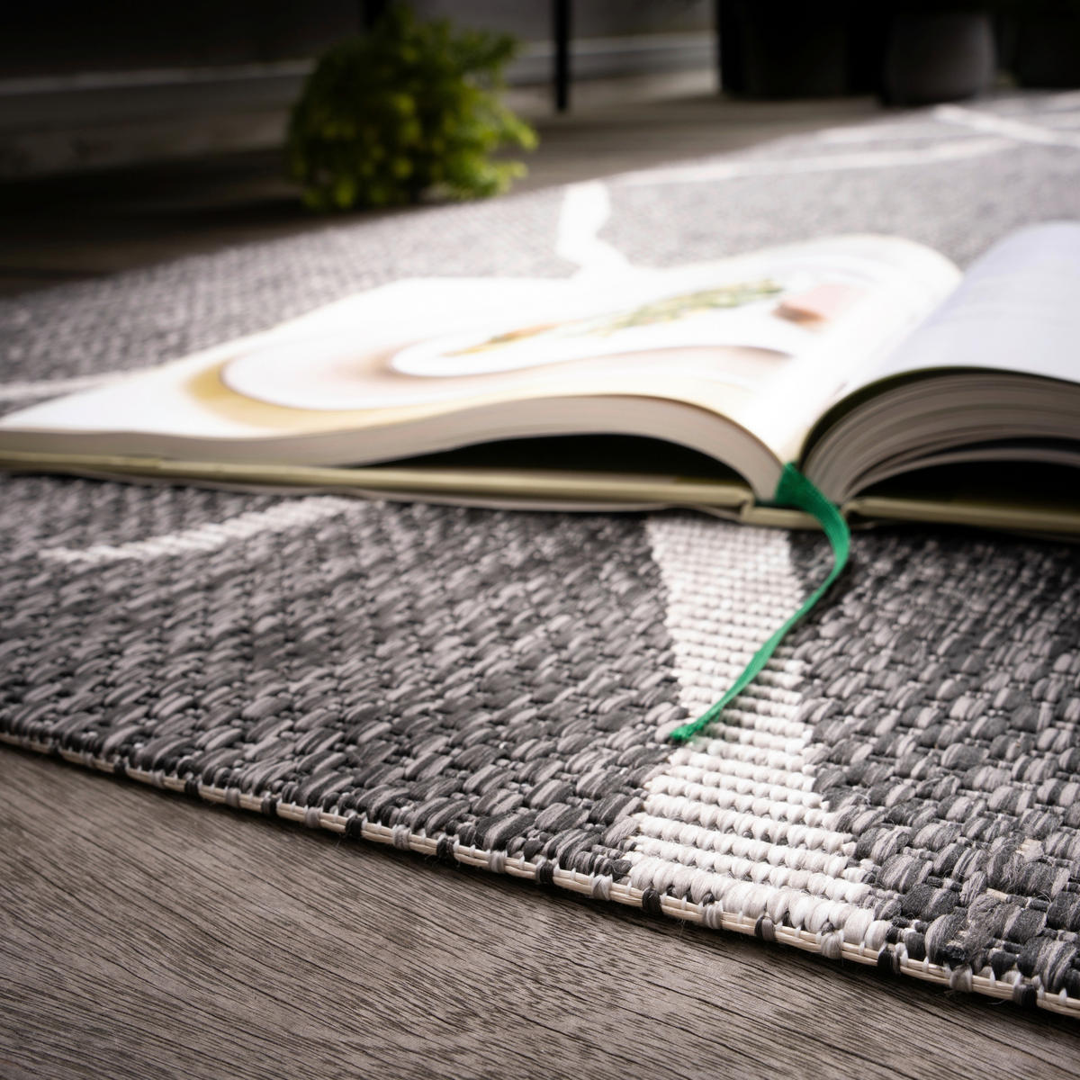 FLACHWEBETEPPICH 160/230 cm My Tallinn  - Grau, Design, Textil (160/230cm)