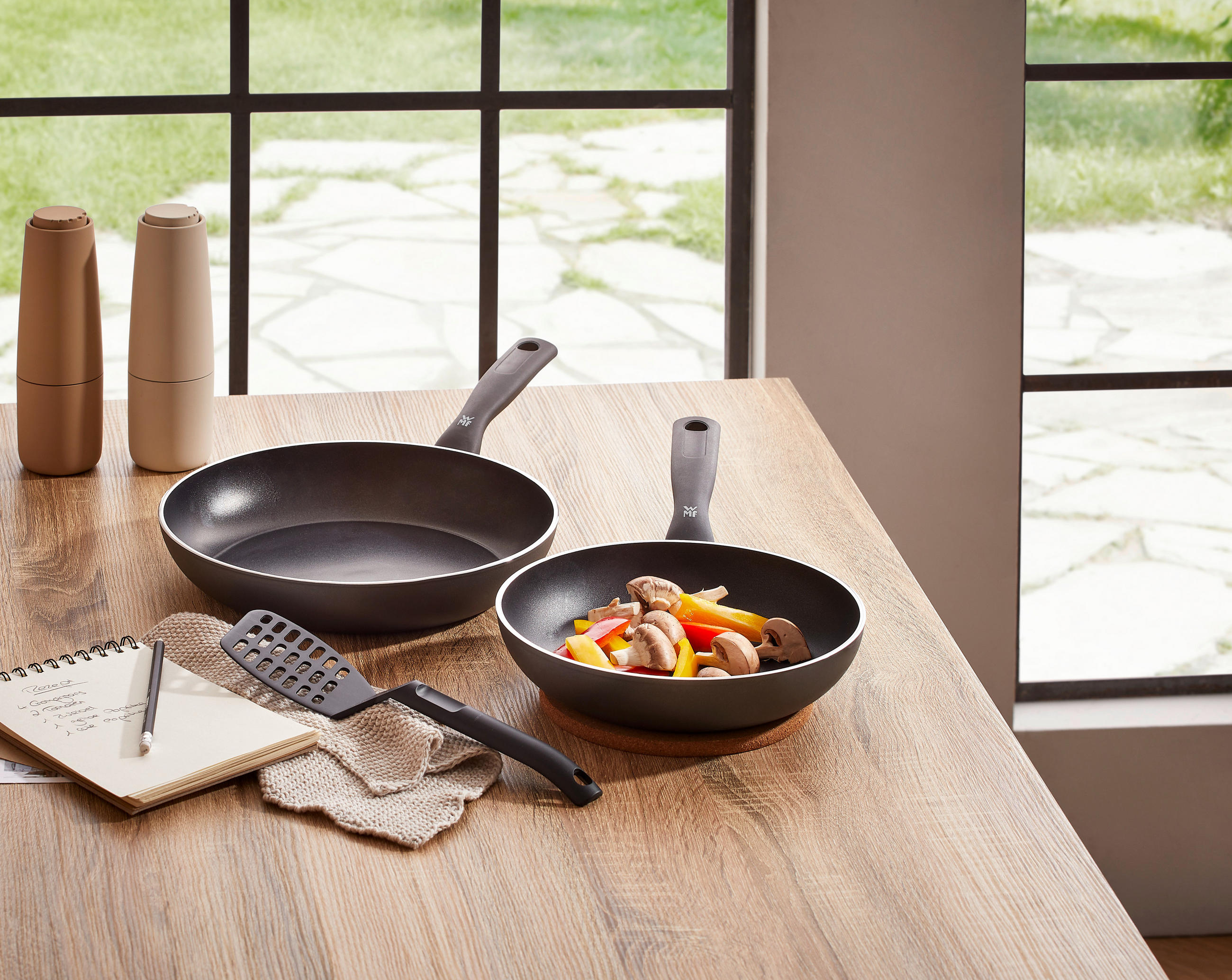 PFANNENSET 3-teilig  - Grau, Basics, Kunststoff/Metall - WMF