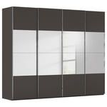 SCHWEBETÜRENSCHRANK  in Graphitfarben  - Chromfarben/Graphitfarben, Design, Holzwerkstoff/Metall (271/235/68cm) - Novel