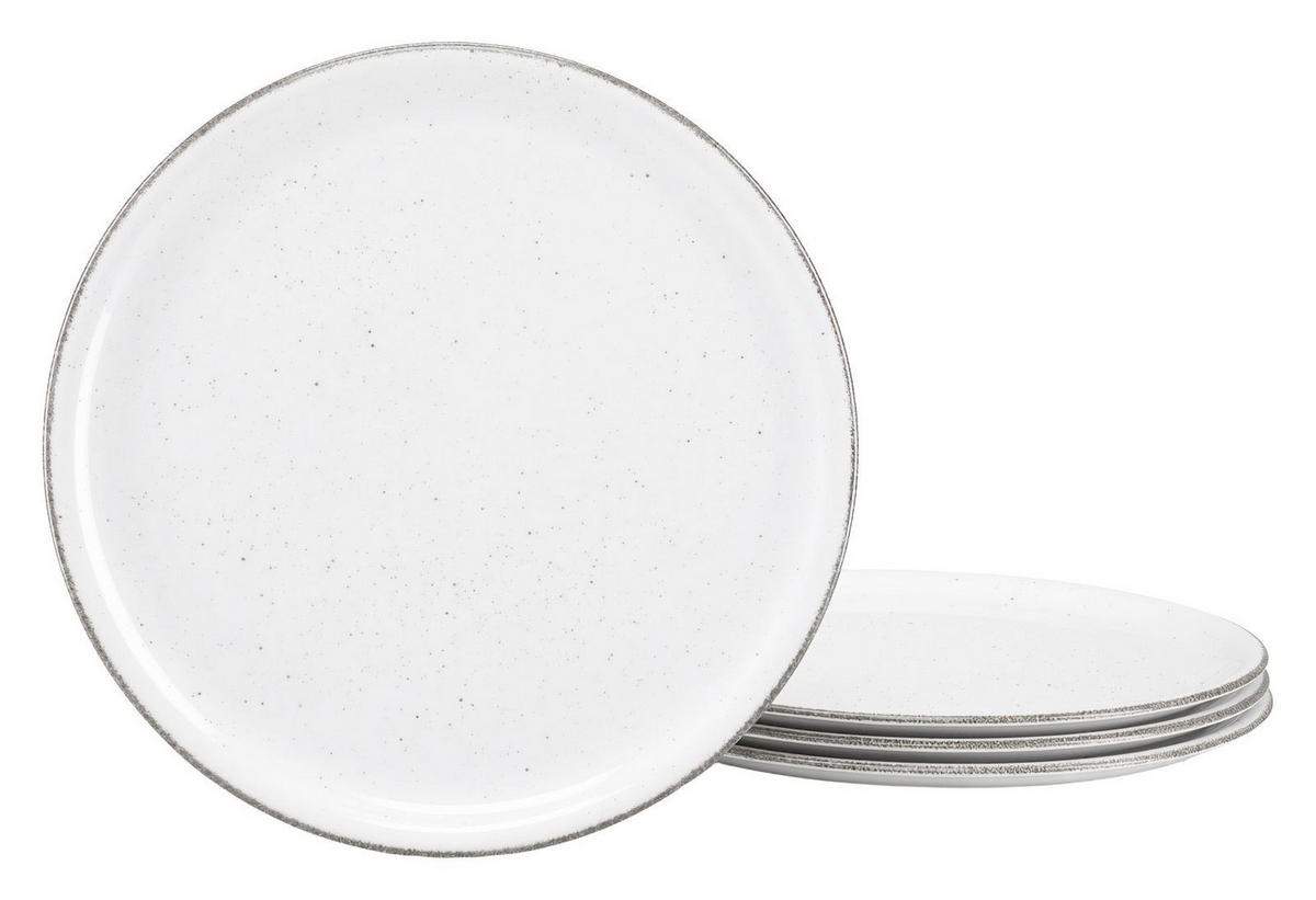 PIZZATELLER Porzellan 4-teilig Vintage Nature Weiss  - Creme, Basics, Keramik (30,5cm) - Creatable