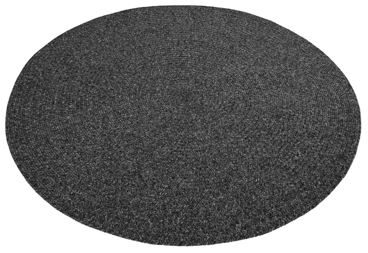 OUTDOORTEPPICH 150 cm Braided Anthrazit  - Anthrazit, Design, Kunststoff (150cm)