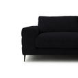 ECKSOFA  in Flachgewebe Schwarz  253/177 cm  - Schwarz, Design, Textil/Metall (253/177cm) - Dieter Knoll
