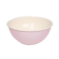 SALATSCHÜSSEL   - Rosa, Basics, Metall (27,5/27,5/12,2cm) - Riess