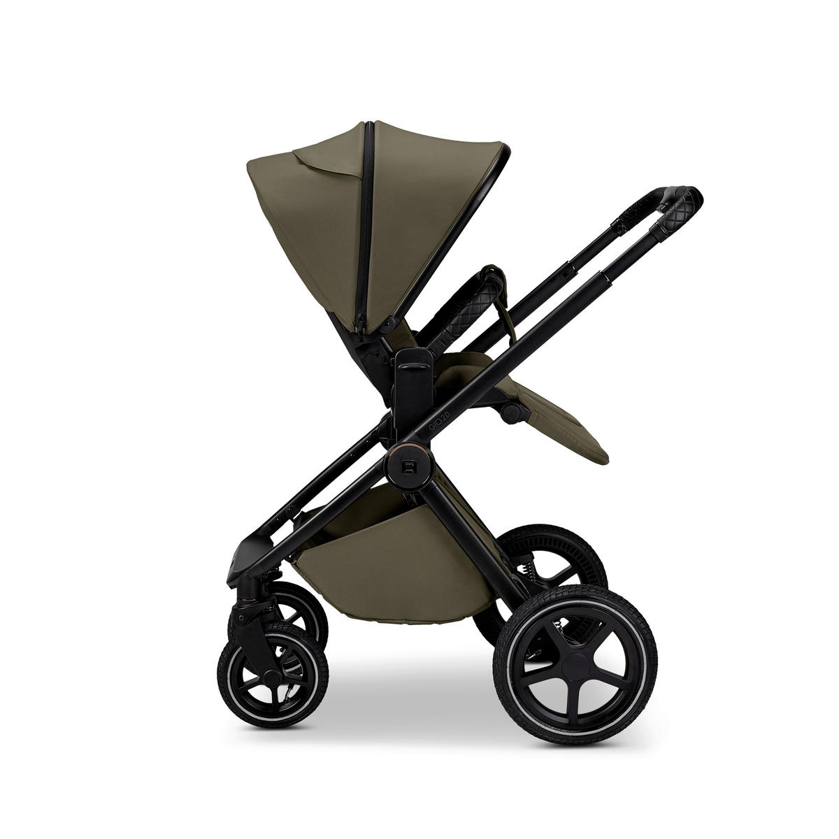 KOMBIKINDERWAGEN  Gio 2.0  Moss  - Olivgrün, Basics (84/61/114cm) - Moon