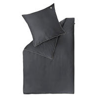 WENDEBETTWÄSCHE Marcel.Remus.Design - Palma anthrazit Satin 135/200 cm  - Anthrazit, Design, Textil (135/200cm)