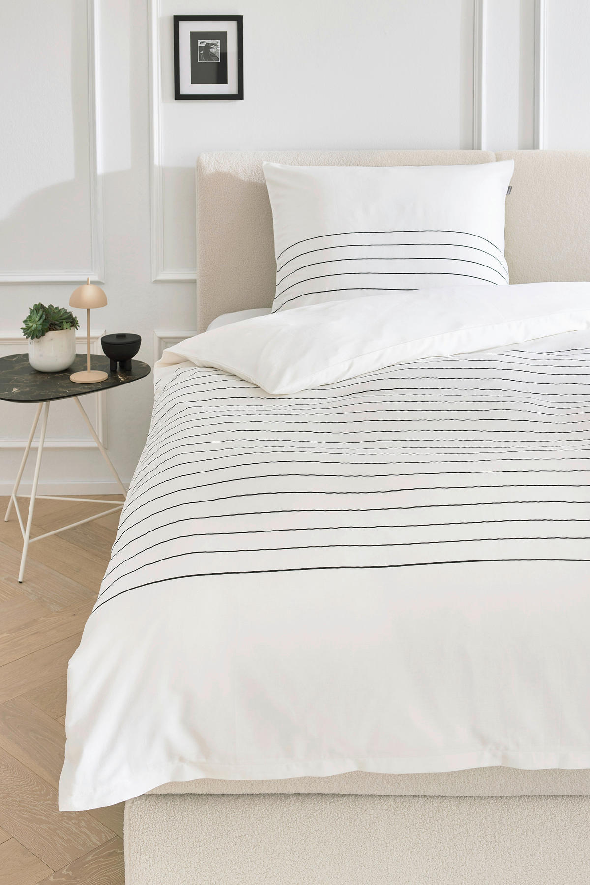 WENDEBETTWÄSCHE MR-Simple weiß Renforcé 155/220 cm  - Weiß, Design, Textil (155/220cm) - Musterring