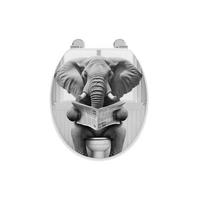Colac Pentru Wc  - negru/gri, Basics, plastic (45/36/5cm)