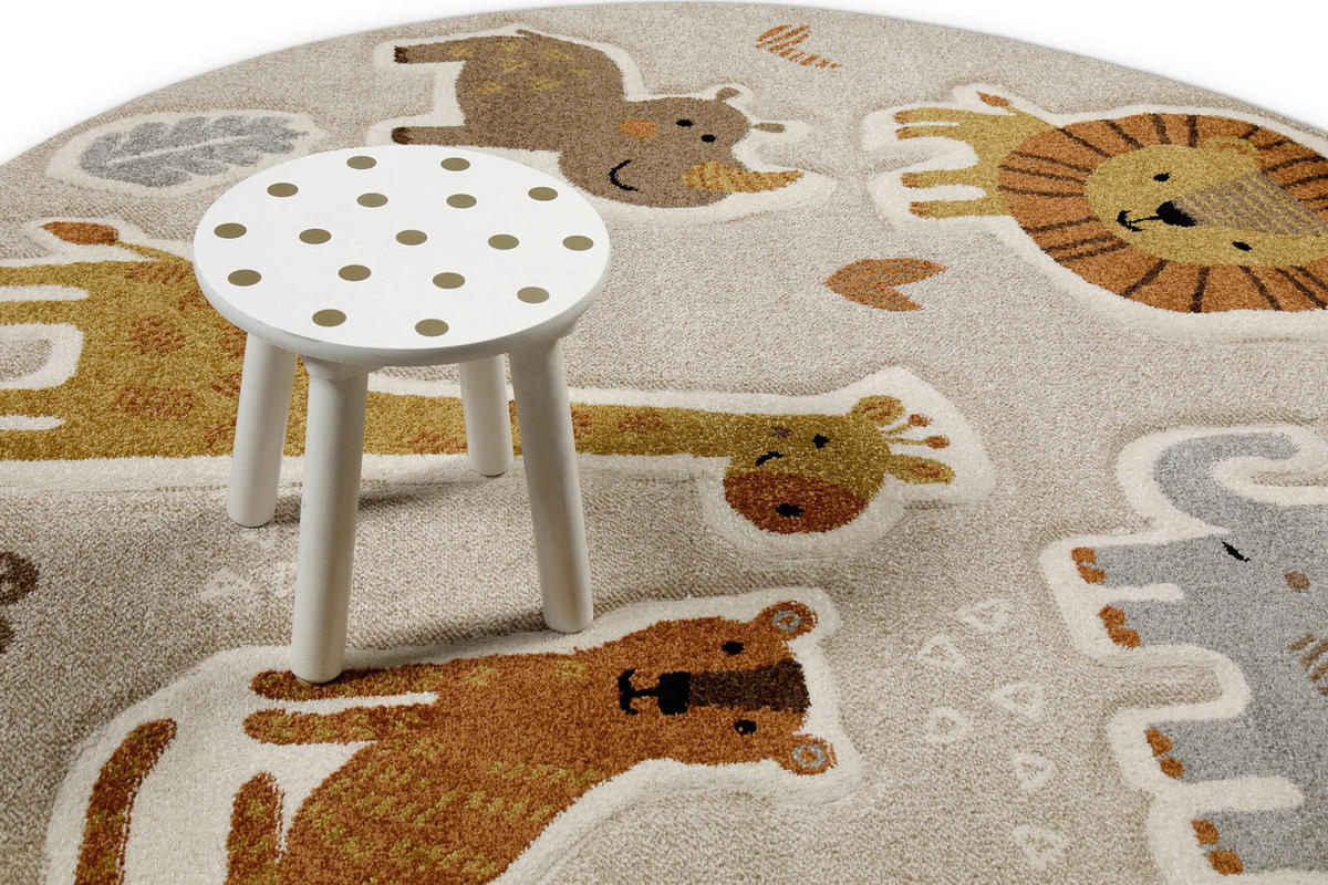 KINDERTEPPICH 160 cm Nala & Friends Multicolor rund  - Multicolor, Basics, Textil (160cm)