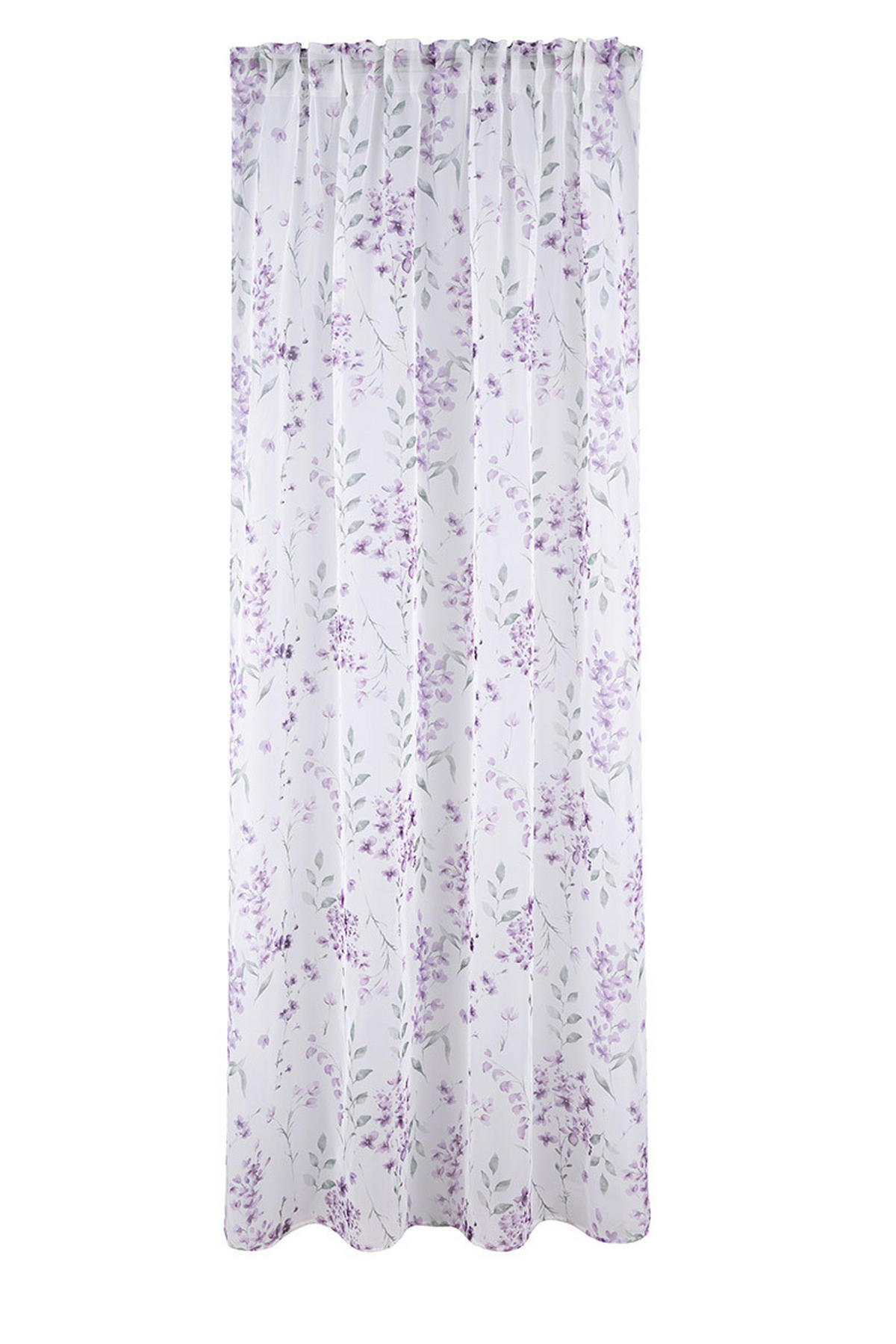 KÉSZFÜGGÖNY áttetsző  - ibolya, Trend, textil (140/245cm) - Esposa